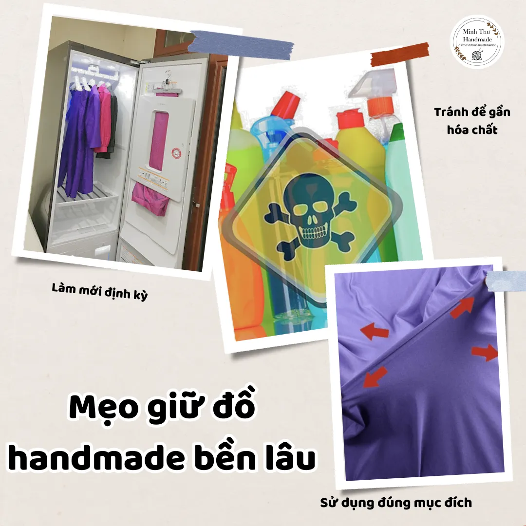 Mẹo giữ đồ handmade bền lâu