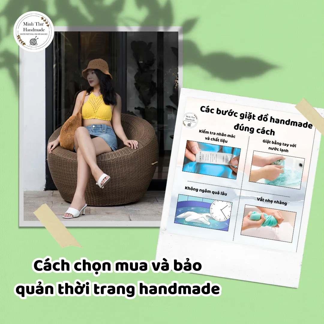 Cách chọn mua và bảo quản thời trang handmade