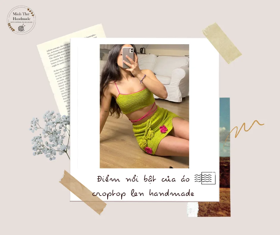 Điểm nổi bật của áo croptop len handmade