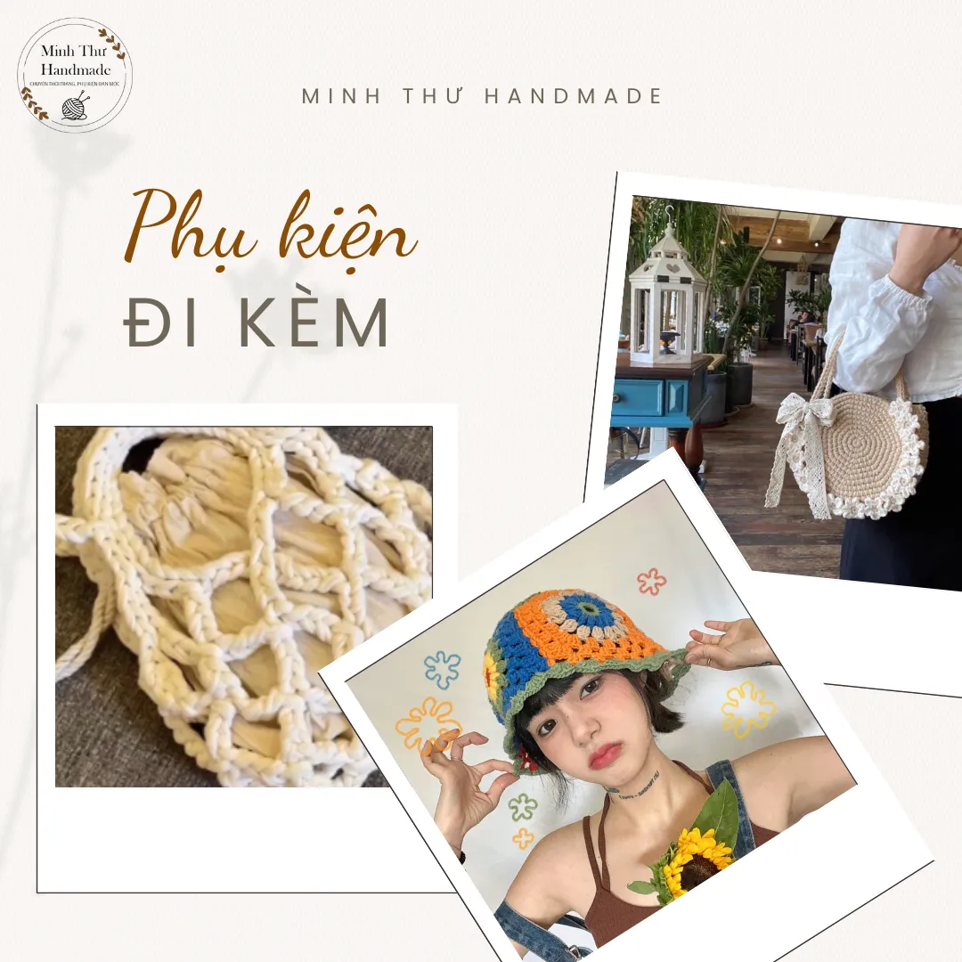 Gợi ý phụ kiện đi kèm với set đồ đi biển từ len handmade