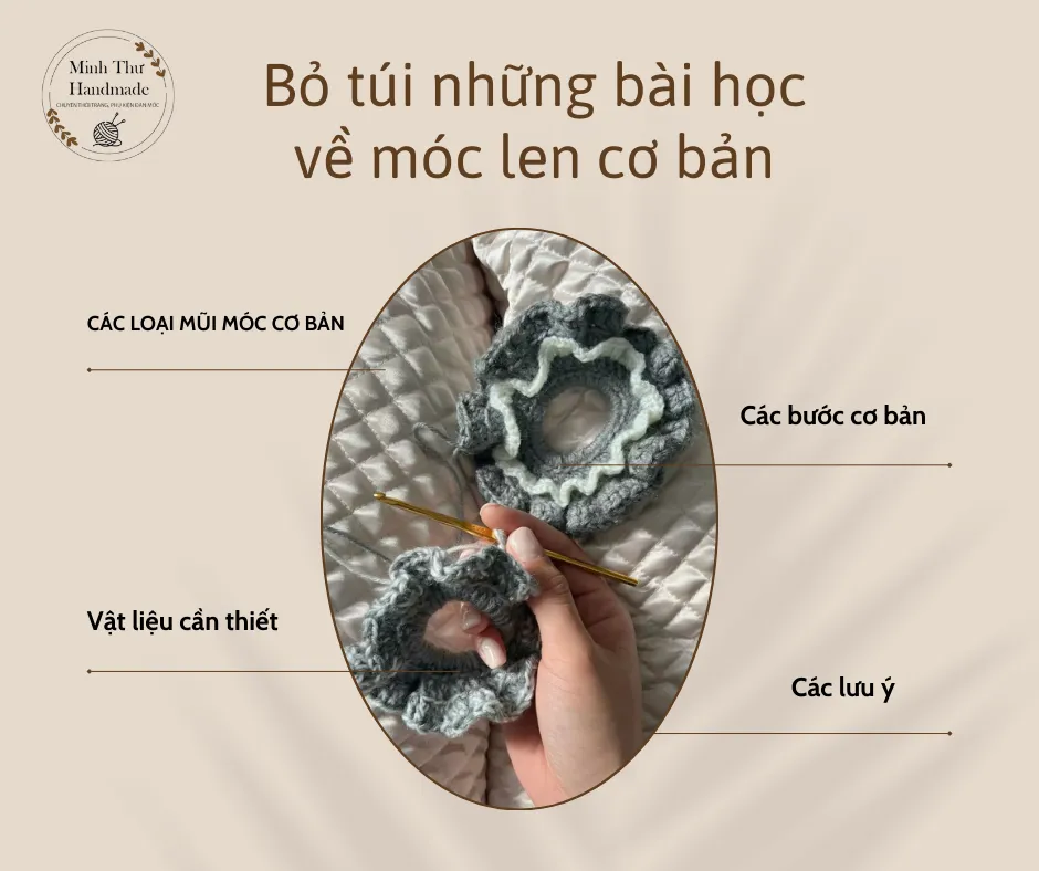 Bỏ túi những bài học về móc len cơ bản